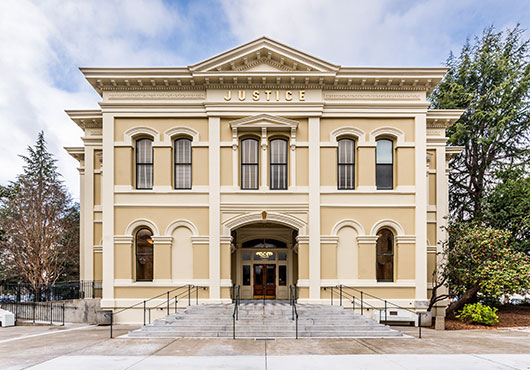 The Napa County Courthouse was reopened to the public in 2019. Frey Incorporated restored the exterior and other historical elements.